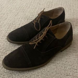 Brand New Calvin Klein Brown Suede Oxford Shoes